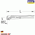 آچار لوله گیر گدور