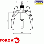 پولی کش هیدرولیک 8 تن فورزا
