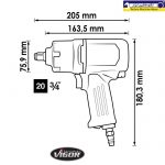 بکس بادی دو چکشه ویگور آلمان درایو 3/4 کد: V6899 - Image 2