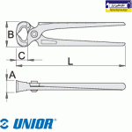 انبر میخ کش نجاری یونیور مدل: 530/4 - Image 2